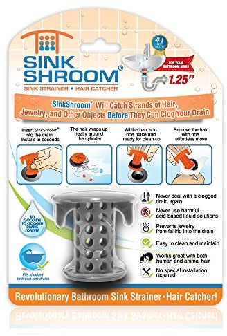 TubShroom Ultra Revolutionary Bath Tub Drain Protector Hair Catcher/Strainer/Snare Stainless Steel